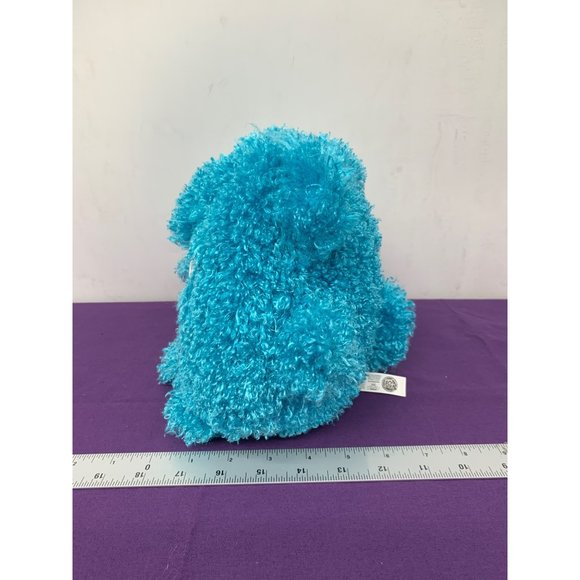 Pikmi Pops Moose Blue Pink Heart Embroidered Face 8 Inch Round Plush Stuffed Ani - Picture 4 of 8